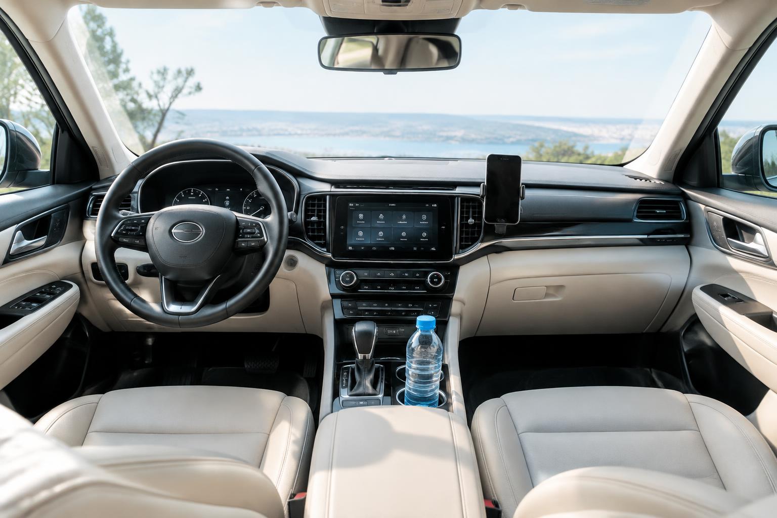 Comfortable SUV interior